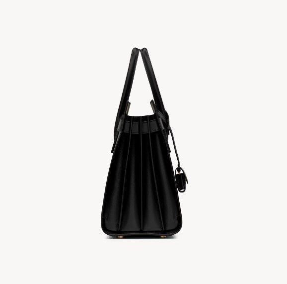 Жіноча шкіряна сумка Saint Laurent Sac De Jour Small, чорна b04124 фото