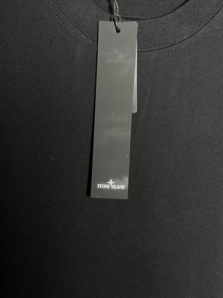 Чоловіча футболка Stone Island Regular-Fit Patch Logo T-Shirt чорна (SI12002.4M) SI12002.4M фото