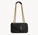 Сумка Saint Laurent Loulou Small Matelasse с ланцюжком, чорна b020217 фото 2