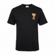 Чоловіча футболка AMI Paris Ami De Coeur Patch Big A Heart T-Shirt чорна (AP12004.2L) AP12004.2L фото 1