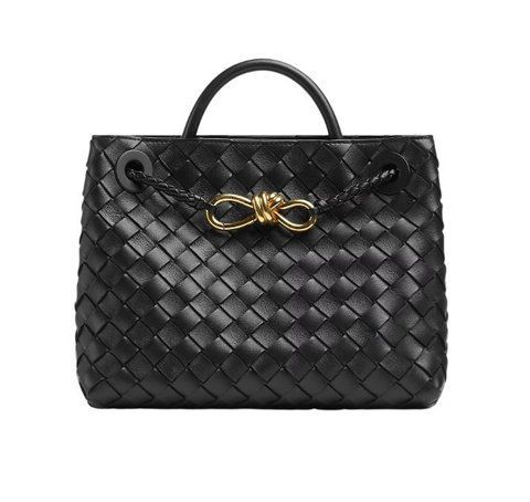 Сумка жіноча Bottega Veneta Small Andiamo Intrecciato, чорна b020222 фото