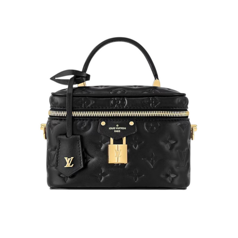 Сумка Louis Vuitton Vanity PM Monogram з ланцюжком, жіноча чорна louis15 фото