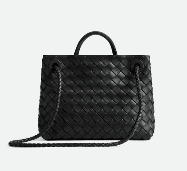 Сумка жіноча Bottega Veneta Small Andiamo Intrecciato, чорна b020222 фото