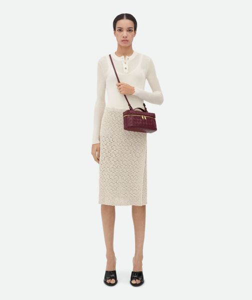 Сумка жіноча Bottega Veneta Bang Bang Intrecciato, колір Barolo b020223 фото