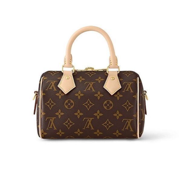 Сумка жіноча Louis Vuitton Speedy Bandouliere 20 Monogram Brown louis16 фото