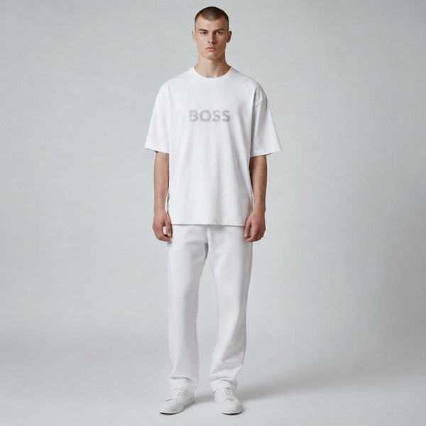 Чоловіча футболка BOSS Tee Shirt Drop Needle біла (HB12001.1M) HB12001.1M фото
