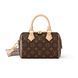 Сумка жіноча Louis Vuitton Speedy Bandouliere 20 Monogram Brown louis16 фото 1