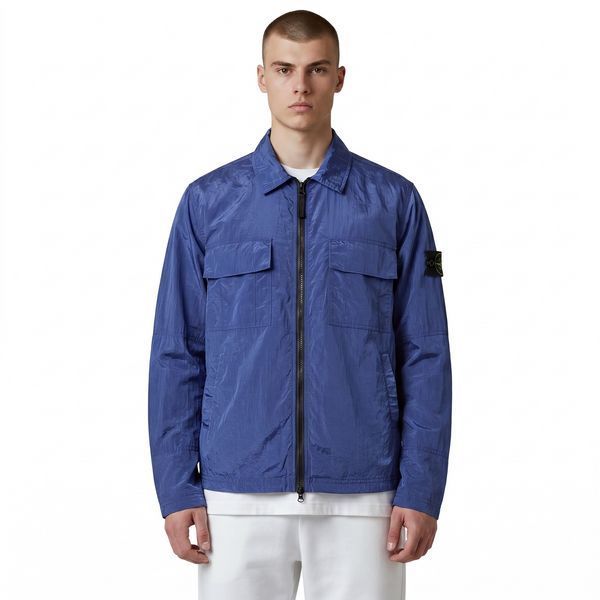 Чоловіча сорочка Stone Island Ripstop Jacket синя (SI11006.4M) SI11006.4M фото