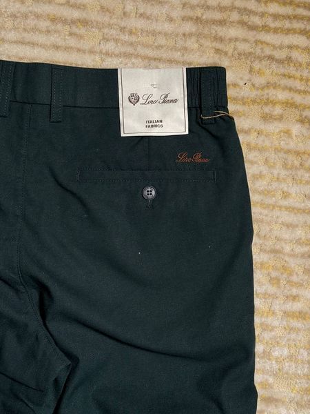 Чоловічі штани Loro Piana Chino Trousers Slim темно-зелені (LP14001.4M) LP14001.4M фото