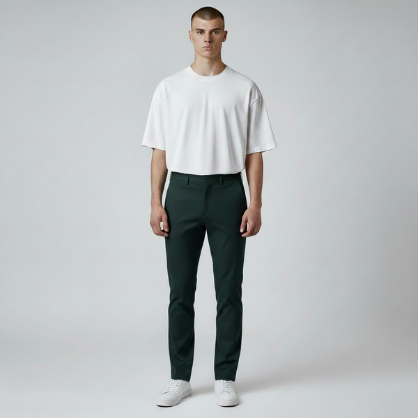 Чоловічі штани Loro Piana Chino Trousers Slim темно-зелені (LP14001.4M) LP14001.4M фото
