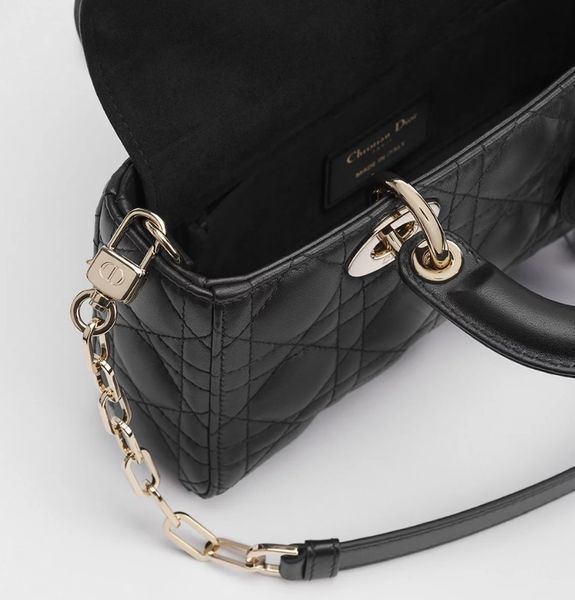 Сумка жіноча Dior Lady D-Joy Small, чорна b02030 фото