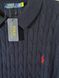 Чоловіча футболка-поло Ralph Lauren Cable Knit Short-Sleeve Polo Shirt темно-синя (RL13001.2L) RL13001.2L фото 5