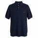 Чоловіча футболка-поло Ralph Lauren Cable Knit Short-Sleeve Polo Shirt темно-синя (RL13001.2L) RL13001.2L фото 1