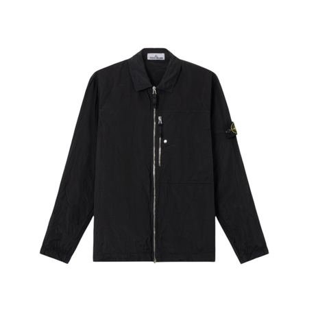Сорочка-овершот Stone Island модель 1200031 Nylon Metal, чорна (SI11001.1L) SI11001.1L фото