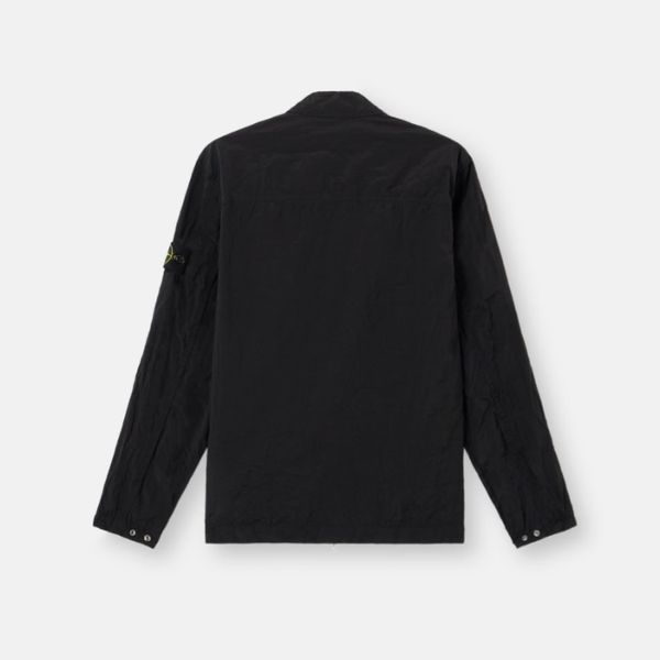 Сорочка-овершот Stone Island модель 1200031 Nylon Metal, чорна (SI11001.1L) SI11001.1L фото