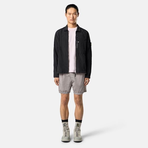 Сорочка-овершот Stone Island модель 1200031 Nylon Metal, чорна (SI11001.1L) SI11001.1L фото