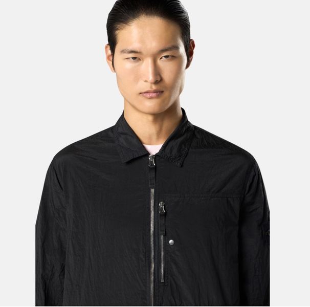 Сорочка-овершот Stone Island модель 1200031 Nylon Metal, чорна (SI11001.1L) SI11001.1L фото