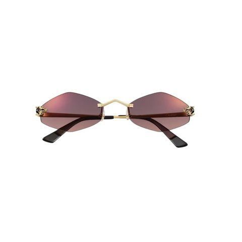 Сонцезахисні окуляри Panthere de Cartier sunglasses CT0433S-004 55 фіолетові/золото sgl08 фото