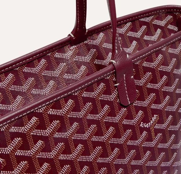 Сумка жіноча Goyard Artois PM, Burgundy b02041 фото