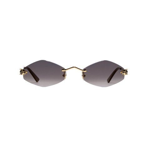 Сонцезахисні окуляри Panthere de Cartier sunglasses Grey/Gold sgl10 фото
