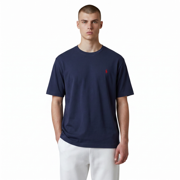 Чоловіча футболка Ralph Lauren Essential Cotton Jersey T-Shirt темно-синя (RL13003.11M) RL13003.11M фото
