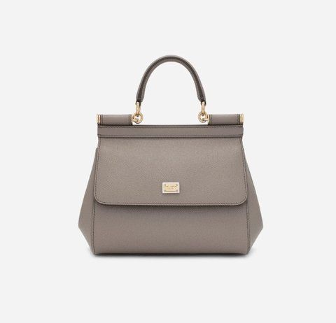 Сумка жіноча Dolce&Gabbana Sicily Medium Dauphine, бежева b02046 фото