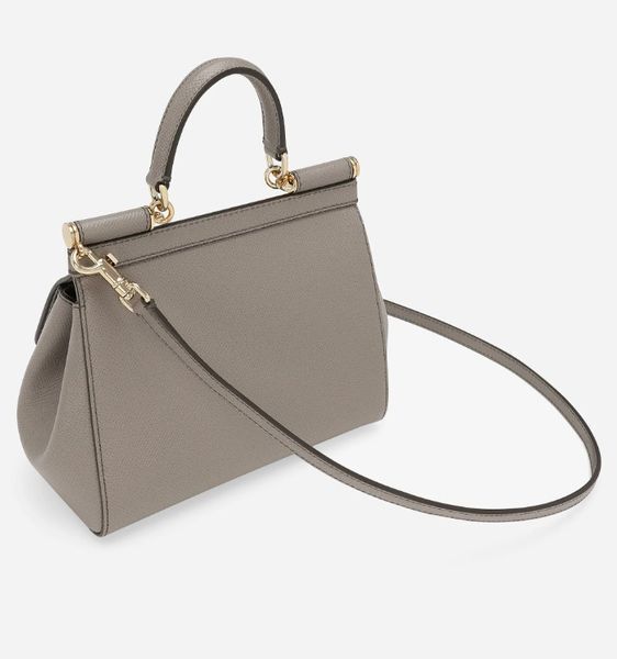Сумка жіноча Dolce&Gabbana Sicily Medium Dauphine, бежева b02046 фото