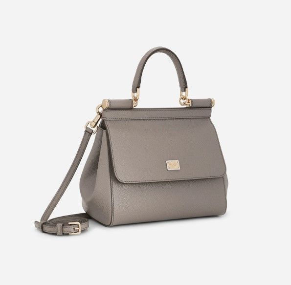 Сумка жіноча Dolce&Gabbana Sicily Medium Dauphine, бежева b02046 фото