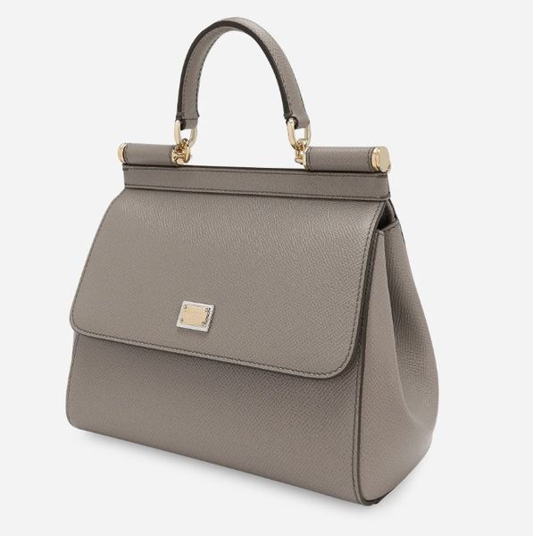 Сумка жіноча Dolce&Gabbana Sicily Medium Dauphine, бежева b02046 фото