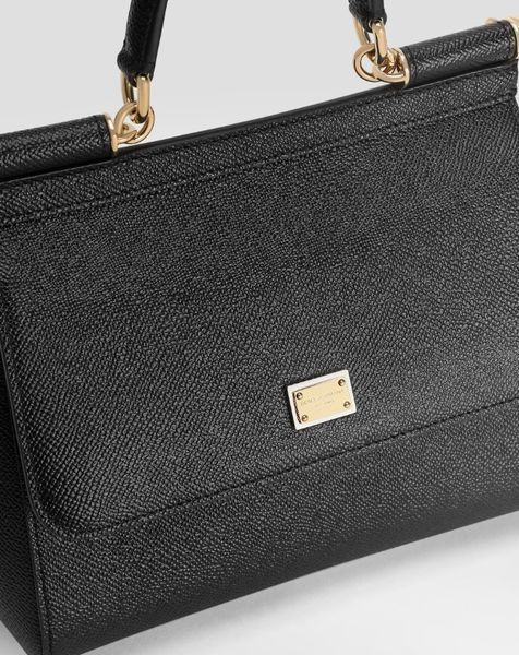 Сумка жіноча Dolce&Gabbana Sicily Medium Dauphine, чорна b02047 фото