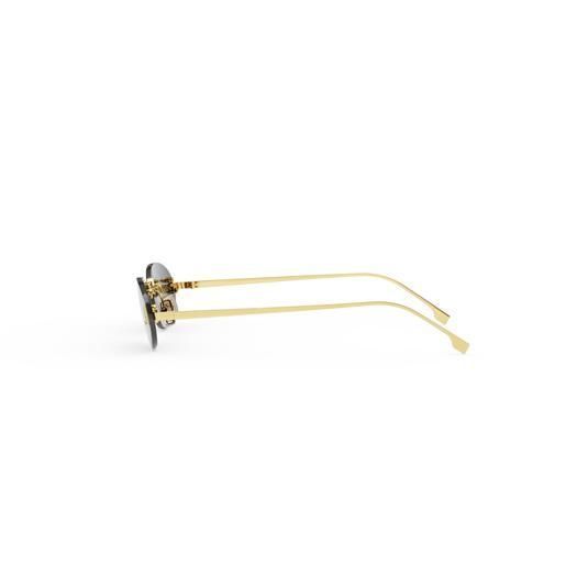 Сонцезахисні окуляри Fendi First Crystal Ovale Sonnenbrille Gold sgl15 фото
