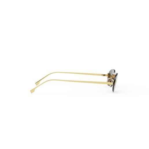 Сонцезахисні окуляри Fendi First Crystal Ovale Sonnenbrille Gold sgl15 фото