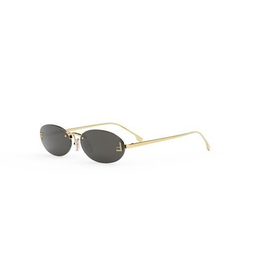 Сонцезахисні окуляри Fendi First Crystal Ovale Sonnenbrille Gold sgl15 фото
