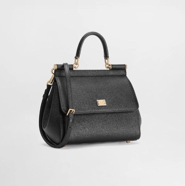 Сумка жіноча Dolce&Gabbana Sicily Medium Dauphine, чорна b02047 фото