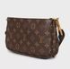 Жіноча сумка Louis Vuitton Multi Pochette Accessoires Monogram Canvas, коричнева louis17 фото 6