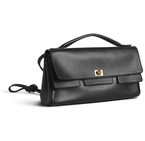 Сумка жіноча Balenciaga Bel Air Clutch Small, чорна b02049 фото