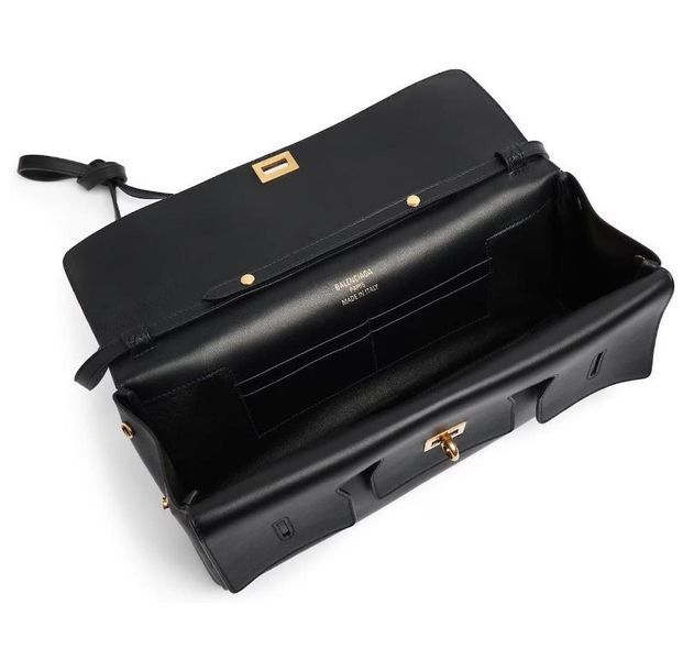 Сумка жіноча Balenciaga Bel Air Clutch Small, чорна b02049 фото