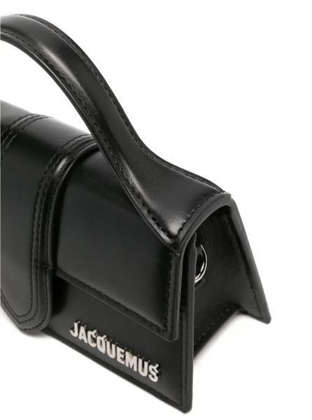 Жіноча сумка шкіряна Jacquemus Le Grand Bambino Shoulder Bag Чорна b289 фото