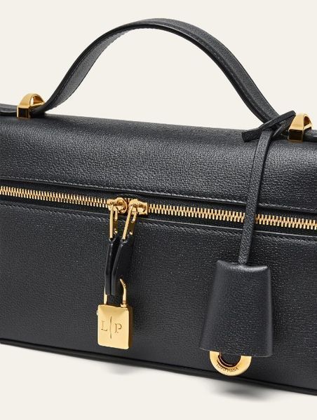 Сумка жіноча Loro Piana Extra Bag L23, чорна b02050 фото