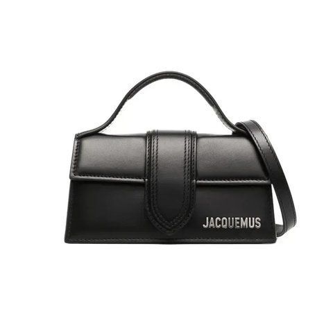 Жіноча сумка шкіряна Jacquemus Le Grand Bambino Shoulder Bag Чорна b289 фото