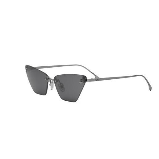 Сонцезахисні окуляри жіночі Fendi First Crystal Silberne Cat-Eye Sonnenbrille sgl18 фото