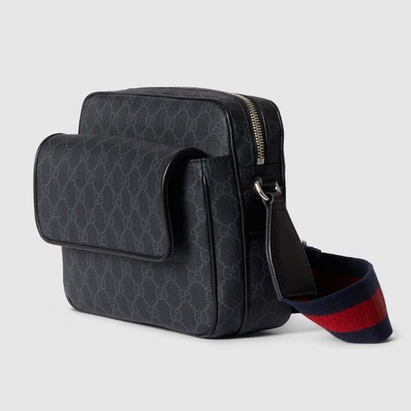 Сумка чоловіча через плече Gucci GG small, чорна bg05081 фото