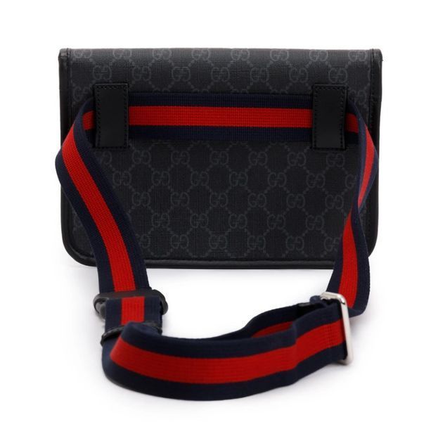 Поясна сумка Gucci GG Supreme, чорна b020209 фото